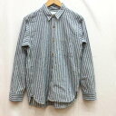 SUGAR CANE シュガーケーン 長袖 シャツ ブラウス Shirt, Blouse 5.25oz インディゴ ストライプ ワークシャツ INDIGO STRIPE WORK SHIRT SC27505 フィクションロマンス【USED】【古着】【中古】10075117