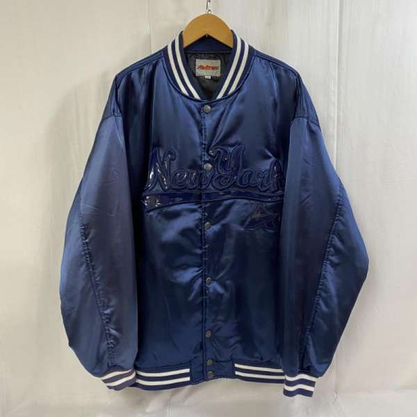 AVIREX アヴィレックス ジャンパー ブルゾン ジャケット 上着 Jacket AVIREX / VARSITY JACKET / アワードジャケット / スタジャン / ナイロン / 613289 / Thermolite / NEWYORK / NVY / 2XL【USED】【古着】【中古】10075538