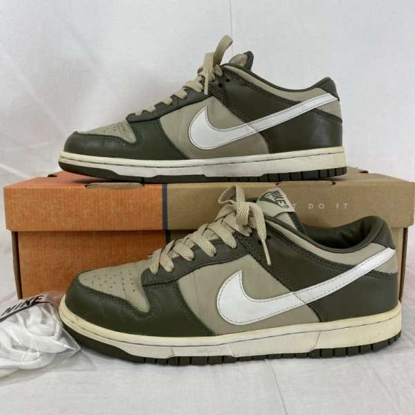 NIKE iCL Xj[J[ Xj[J[ Sneakers NIKE DUNK LOW / LIGHT STONE OLIVE / 2004N / 304714-111 / US8 / 26.0 / tyUSEDzyÒzyÁz10078020