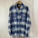 FUCKING AWESOME ファッキンオーサム 長袖 シャツ、ブラウス Shirt, Blouse 2021AW / Full Zip Flannel L/S Shirt / オンブレチェック / XL【USED】【古着】【中古】10078983