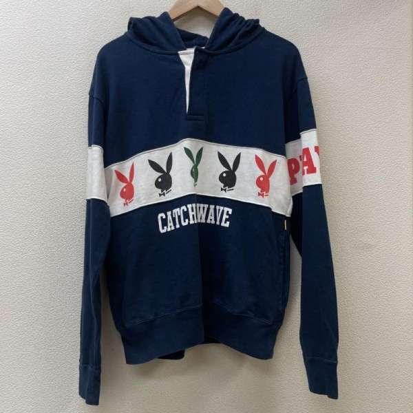 INTERBREED インターブリード 長袖 パーカー Hooded Sweatshirt, Hoodie PLAYBOY プレイボーイ コラボ パーカー【USED】【古着】【中古】10080231