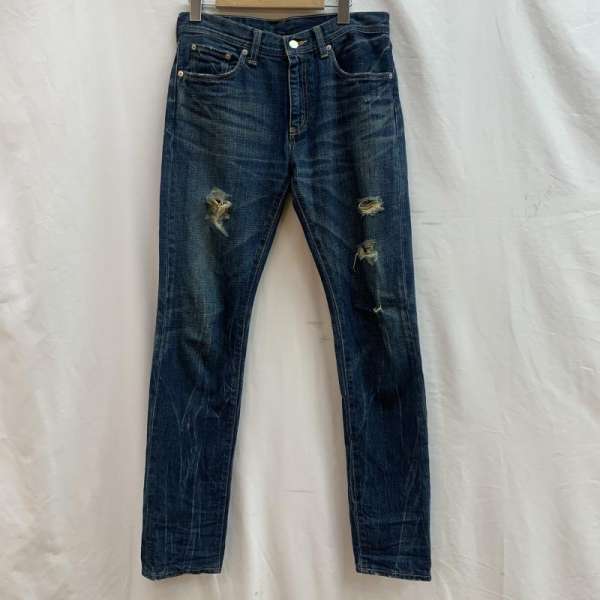 SOPH. ソフ デニム ジーンズ パンツ Pants, Trousers Denim Pants, Jeans SOPH-130032 ジップフライ インディゴ 日本製 ダメージ加工 蠍 サソリ スコーピオン【USED】【古着】【中古】10080668