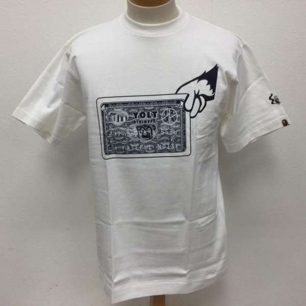 A BATHING APE アベイシングエイプ 半袖 Tシャツ T Shirt YOLT クレジットカードプリント 半袖Tシャツ CAPTIVES OF THE HUMANITYロゴ TEE 日本製 609【USED】【古着】【中古】10080931