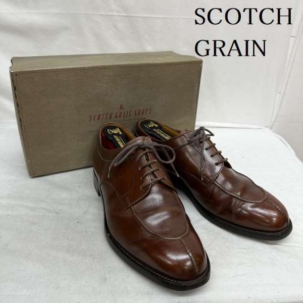 SCOTCH GRAIN スコッチグレイン 革靴 革靴 Leather Shoes Uチップ レザー ビジネス シューズ 2219 HIROKAWA 革靴【USED】【古着】【中古】10081326のサムネイル