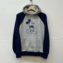 USED 古着 長袖 パーカー Hooded Sweatshirt, Hoodie ビンテージ ディズニー ミッキー プリント スウェット パーカー10083158