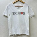 WACKO MARIA ワコマリア 半袖 Tシャツ T Shirt BOURBON プリント Vネック【USED】【古着】【中古】10083610