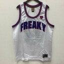 USED 古着 タンクトップ タンクトップ Tank Top FREAKY MASSIVE フリーキー マッシブ 90'sメッシュ ゲームシャツ ロゴ・ナンバーパッチ刺繍 ストリート HIP HOP 609【USED】【古着】【中古】10084519