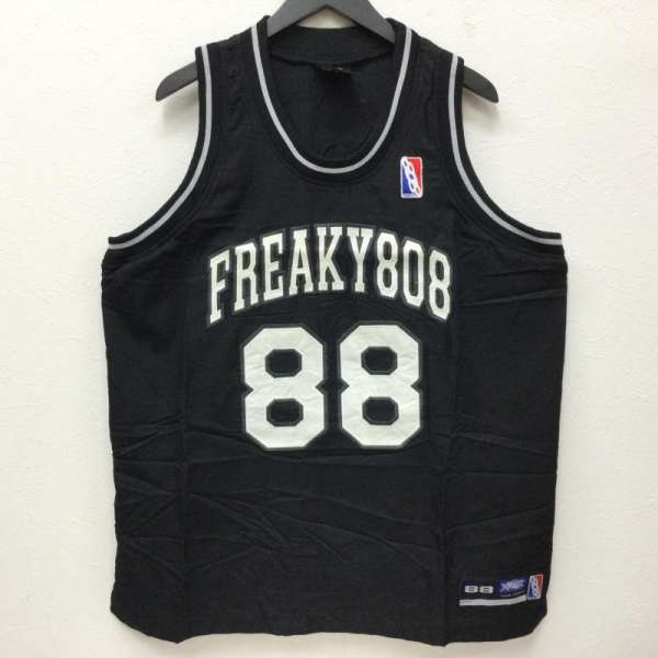 USED 古着 タンクトップ タンクトップ Tank Top FREAKY MASSIVE フリーキー マッシブ 90 039 s ゲームシャツ ロゴ ナンバーパッチ刺繍 ストリート HIP HOP 609【USED】【古着】【中古】10084522