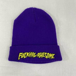 FUCKING AWESOME ファッキンオーサム ニット帽 帽子 Knit Cap、Knit Hat, Beanie FUCKING AWESOME / アクリルビーニー / 定番ロゴ / DOVER STREET MARKET JAPAN【USED】【古着】【中古】10085188