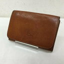 IL BISONTE イルビゾンテ 名刺入れ カードケース Card Case Business Card Holder, Business Card Case レザー 名刺入れ ロゴ刻印 609【USED】【古着】【中古】10088720