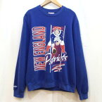 Mitchell&amp;Ness ミッチェルアンドネス 長袖 トレーナー Sweat, Sweatshirt New England Patrionsニューイングランド・ペイトリオッツ 裏起毛 トレーナー【USED】【古着】【中古】10089145