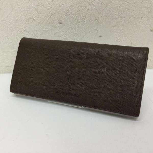 BURBERRY バーバリー 長財布 財布 Wallet Long Wallet 型押しレザー 2ッ折り 長財布 裏地チェック柄 カード×8・札入れ×2・小銭レ入れ×2 609【USED】【古着】【中古】10090663