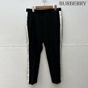 BURBERRY バーバリー スラックス パンツ Pants, Trousers Slacks ハノーバー シルク ウール ストレート フィット ライン パンツ【USED】【古着】【中古】10091000