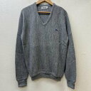 ラコステ IZOD 糸巻タグ 青ワニ ビンテージ Vネック L【USED】【古着】【中古】10091303(4)