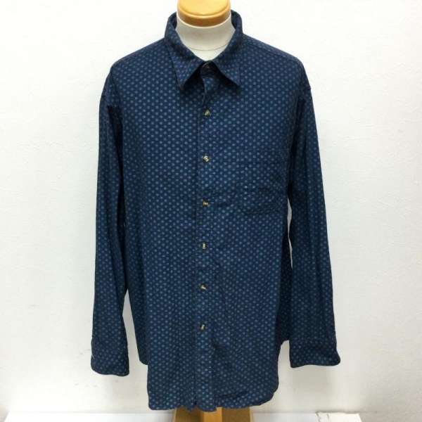 USED 古着 長袖 シャツ、ブラウス Shirt, Blouse COVINGTON コヴィントン 小紋総柄 長袖シャツ XXL【USED】【古着】【中古】10092115