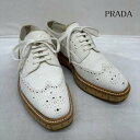 PRADA プラダ スニーカー スニーカー Sneakers ウイングチップ 厚底 スエード シューズ 35【USED】【古着】【中古】10092966