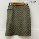 FENDI tFfB ЂXJ[g XJ[g Skirt Medium Skirt YbJ ^Cg XJ[g EGXg C SyUSEDzyÒzyÁz10092985