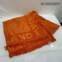 BURBERRY バーバリー ストール一般 ストール Large Scarf Scarf モノグラム パターン ほつれ エッジ スカーフ【USED】【古着】【中古】10093378