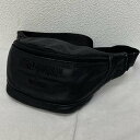 Harley-Davidson ハーレーダビッドソン ウエストバッグ ウエストバッグ Waist Bag, Waist Pouch, Fanny Bag ロゴ 刺繍 レザー ボディバッグ ウエストポーチ【USED】【古着】【中古】10093654