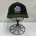 STUSSY ステューシー キャップ 帽子 Cap STUSSY / Laguna Flower Low Pro Cap / コーデュロイ / 6パネルキャップ / コットン / GRN / 刺繍ロゴ【USED】【古着】【中古】10093901