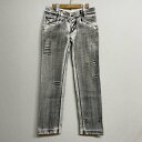 BUFFALO BOBS バッファローボブズ デニム ジーンズ パンツ Pants, Trousers Denim Pants, Jeans ダメージ加工 ストレートデニムパンツ【USED】【古着】【中古】10094319