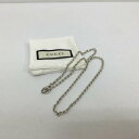 GUCCI グッチ ネックレス、ペンダント アクセサリー Accessory Necklace, Pendant 925 シルバー プレーン チェーン ネックレス AG925 專用袋付 623【USED】【古着】【中古】10094620