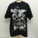 USED 古着 半袖 Tシャツ T Shirt PRO HEAVY WEIGHT USA製 モハメド アリ プリント ラインストーン チャンピオンベルト ヴィンテージ Tシャツ 623【USED】【古着】【中古】10095842