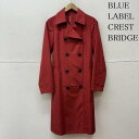 BLUE LABEL CRESTBRIDGE ブルーレーベル クレストブリッジ トレンチコート コート Coat ウェザープルーフ タフタ コート 55A25-367-16【USED】【古着】【中古】10096709