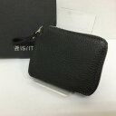 古着 IS/IT イズ イット 967001 L字ファスナー エコバッグ付き シュリンクレザーウォレット パッカブル 折りたたみ財布 タグ・箱付 -【USED】【古着】【中古】10098459