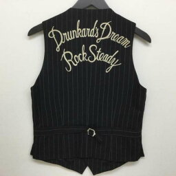 WACKO MARIA ワコマリア ベスト ベスト Vest 09AW-VES-09 チョークストライプ バックロゴ刺繍 薄手ウール ベスト【USED】【古着】【中古】10098464