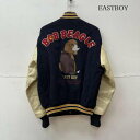 EASTBOY イーストボーイ ジャンパー ブルゾン ジャケット 上着 Jacket bob beagle 犬 ビーグル 袖レザー スタジャン ワッペン【USED】【古着】【中古】10098598