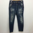 DIESEL ディーゼル デニム、ジーンズ パンツ Pants, Trousers Denim Pants, Jeans FAYZA-EVO クラッシュ加工 スリムデニムパンツ 24インチ【USED】【古着】【中古】10098615