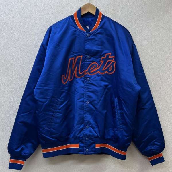 USED 古着 ジャンパー ブルゾン ジャケット 上着 Jacket ALADEN 80年代 Mets ニューヨークメッツ ロゴ ビッグサイズ ボアライナー ナイロン スタジャン【USED】【古着】【中古】10098810