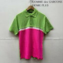 COMME des GARCONS HOME PLUS コムデギャルソンオムプリュス 半袖 ポロシャツ Polo Shirt AD2001 切替 ポロシャツ【USED】【古着】【中古】10098901