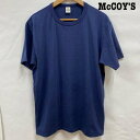 THE REAL McCOY 039 S ザリアルマッコイズ 半袖 Tシャツ T Shirt McCOY 039 S 半袖 無地 Tシャツ コットン 日本製 NVY L アメカジ【USED】【古着】【中古】10099440