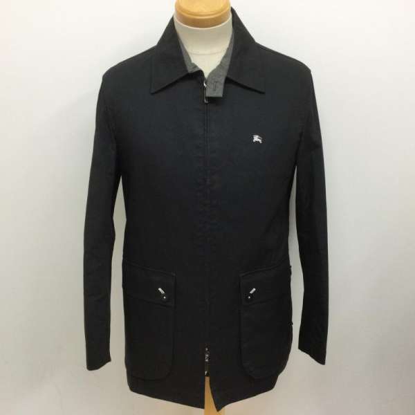 BURBERRY BLACK LABEL バーバリーブラックレーベル ジャンパー、ブルゾン ジャケット、上着 Jacket BMP32-601-09 フルジップ コットンジャケット ホース刺繍 サイドスリット ライトアウター【USED】【古着】【中古】10099627