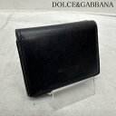 DOLCE&GABBANA ドルチェアンドガッバーナ コンパクト財布 財布 Wallet Compact Wallet レザー コンパクト ウォレット ミニ財布【USED】【古着】【中古】10099678