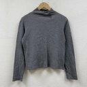 Plantation プランテーション 長袖 ニット セーター Knit, Sweater ニット セーター ウール スタンドカラー ボタン ロングスリーブ 薄手 無地【USED】【古着】【中古】10100662