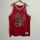 Champion チャンピオン タンクトップ タンクトップ Tank Top Champion USA製 NBA シカゴ BULLS 45 マイケルジョーダン バスケ メッシュタンクトップ【USED】【古着】【中古】10101354