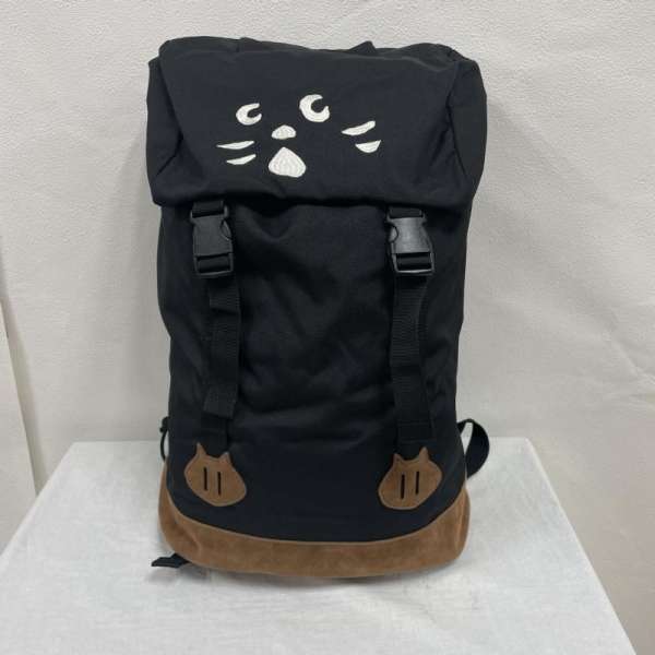 Ne-netにゃー ネネットニャー リュックサック、デイバッグ リュックサック、デイパック Backpack, Knapsack, Day Pack Ne-net ネネット にゃー かばーりゅっく NY05AG152 廃盤 BLK ナイロン スウェード【USED】【古着】【中古】10101735のサムネイル