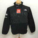 Supreme×THE NORTH FACE シュプリーム×ノースフェイス ジャンパー ブルゾン ジャケット 上着 Jacket NA119031 Arc Logo Denali Fleece Jacket アーチロゴ デナリ フリースジャケット オールブラック ゴールドウィン タグ付き【USED】【古着】【中古】10102032