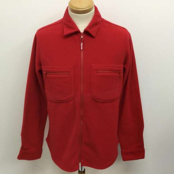 シュプリーム 16AW Polartec Fleece Zip Up Shirt ポーラテック フリース フルジップ 長袖シャツ S【USED】【古着】【中古】10102034