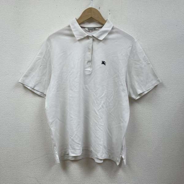 BURBERRYS バーバリーズ 半袖 ポロシャツ Polo Shirt 半袖 ポロシャツ ホースロゴ 刺繍 ワンポイント ボタン ショートスリーブ BGV70-264【USED】【古着】【中古】10102183