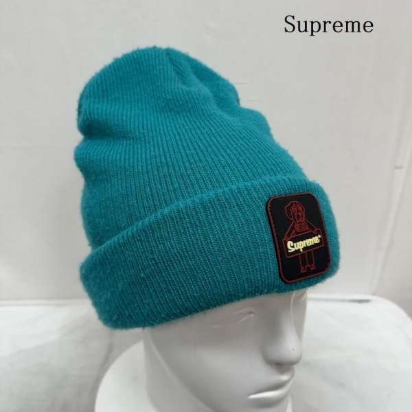 Supreme シュプリーム ニット帽 帽子 Knit Cap、Knit Hat, Beanie 20AW RefrigiWear Beanie BRIGHT TEAL ビーニー ニット帽【USED】【古着】【中古】10102244