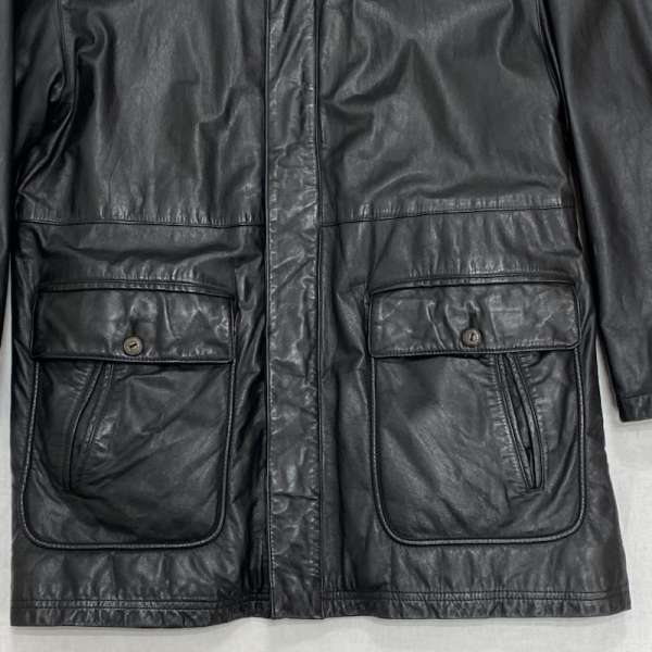 レザー LOLDANTHONY 90's ヴィンテージ vintage レザージャケット Leather Jacket 革ジャン コート 牛革 M M【USED】【古着】【中古】10102299