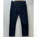 HRMARKET ハリウッドランチマーケット デニム、ジーンズ パンツ Pants, Trousers Denim Pants, Jeans HP406 700047-627 赤耳 革パッチ ストレート デニム【USED】【古着】【中古】10102576