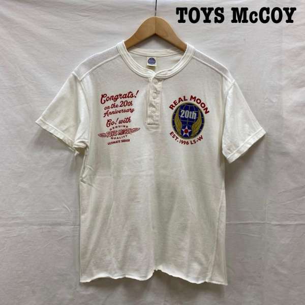 TOYS McCOY トイズマッコイ 半袖 Tシャツ T Shirt TOYS McCOY ヘンリーネック Tシャツ 20th REAL MOON H.OKAMOTO M THE REAL McCOY'S【USED】【古着】【中古】10103691