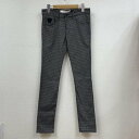 USED 古着 ワークパンツ ペインターパンツ パンツ Pants, Trousers Work Pants, Cargo Pants, Painter 039 s Pants April77 JOEY Overdrive スキニー パンツ タイト チェック ジップフライ ロゴ パッチ【USED】【古着】【中古】10103780