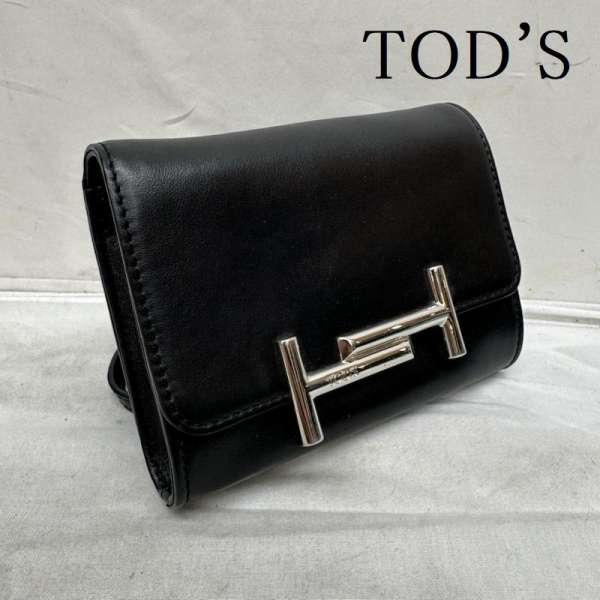 TOD'S トッズ ショルダーバッグ ショルダーバッグ Shoulder Bag ダブルT ミニ ショルダー バッグ ポーチ【USED】【古着】【中古】10104096