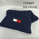 TOMMY HILFIGER トミーヒルフィガー マフラー マフラー Long Scarf フラッグ 刺繍 マフラー【USED】【古着】【中古】10104238